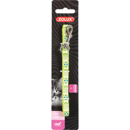 Vodítko kočka ETHNIC nylon zelené 1m Zolux