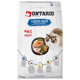 Krmivo Ontario Cat Longhair 2kg+Pochoutka Ontario 50g
