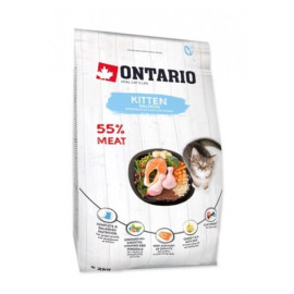 Krmivo Ontario Kitten Salmon 2kg+Pochoutka Ontario 50g