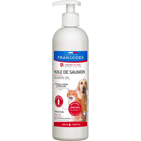 Francodex Salmon Oil lososový olej pro psy,kočky 500ml