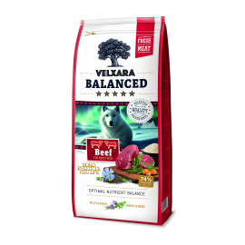 Velxara Balanced FM Dog Adult Monoprot.Beef&Rice 750g