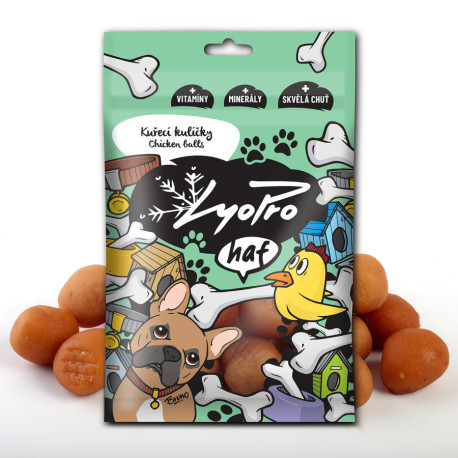 Lyopro haf poch. sušené Kuřecí kuličky 70g