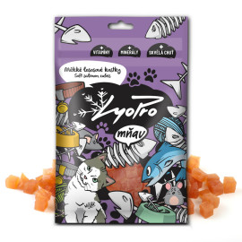 Lyopro mňau poch. sušené Měkké lososové kostky 70g