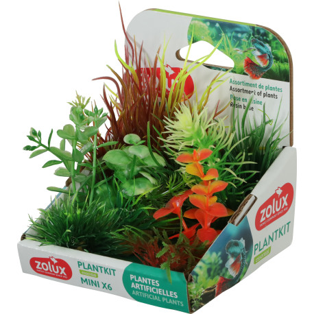 Rostliny akvarijní PLANTKIT 3 sada MINI 6ks Zolux
