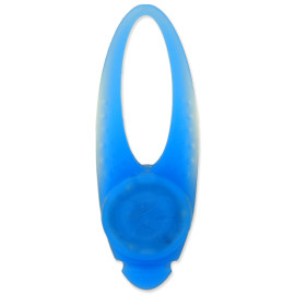 Přívěsek na obojek Dog Fantasy LED silikon modrý 8cm
