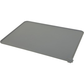 Podložka hladká SILICONE pod misku, šedá L Zolux