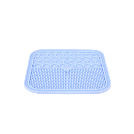 Lízací podložka pro psy SILICONE modrá M Zolux