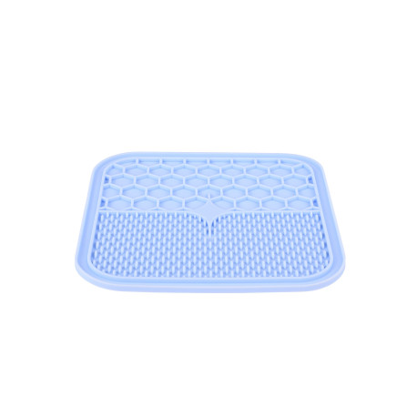 Lízací podložka pro psy SILICONE modrá M Zolux