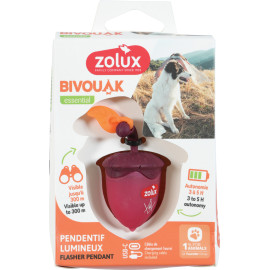 Světýlko blikací BIVOUAK oříšek USB červená Zolux