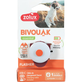 Světýlko blikací BIVOUAK USB červená Zolux