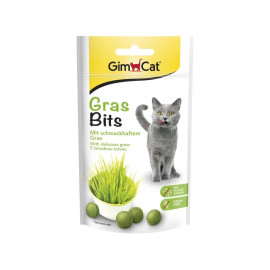 Gimcat GRAS BITS tabl. s kočičí trávou 40g