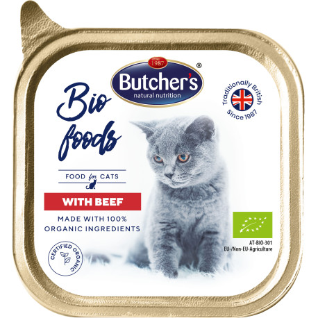 Butcher's Cat Bio s hovězím vanička 85g