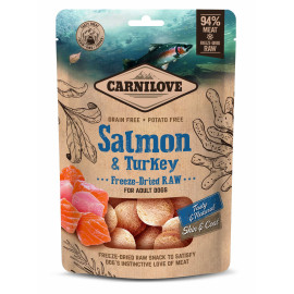Carnilove Raw Freeze-Dried Snacks Salmon&Turkey 60g