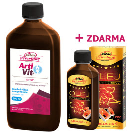 VITAR Veterinae ArtiVit Sirup 500ml+losos.olej 200ml