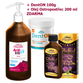 VITAR ArtiVit Sirup 1000ml+DentON100+ostrop.olej 200ml