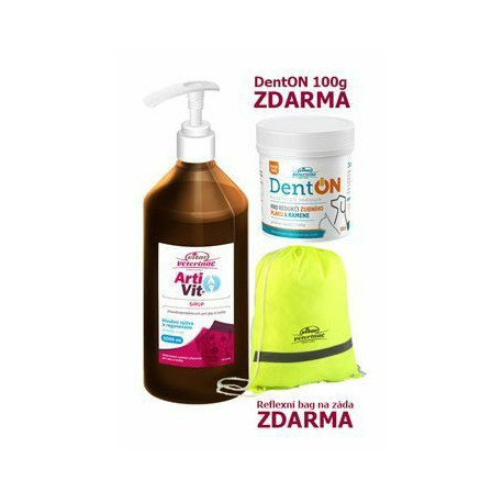 VITAR ArtiVit Sirup 1000ml+DentON100g+batůžek