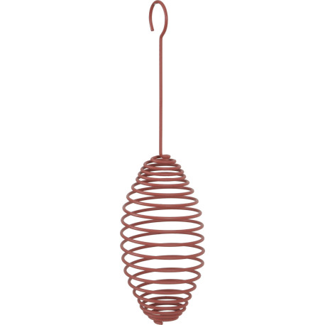 Krmítko venk.SPIRAL na loj.koule kov červená15cm Zolux