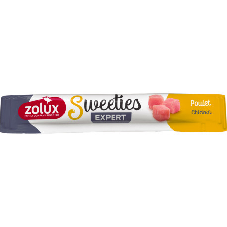 Pochoutka kočka SWEETIES kuřecí krém.tyčinka 14g Zolux