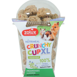 Pochoutka CRUNCHYCUP XL vojtěška 190g Zolux