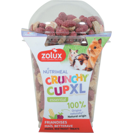 Pochoutka CRUNCHYCUP XL č.řepa/kukuřice 220g Zolux