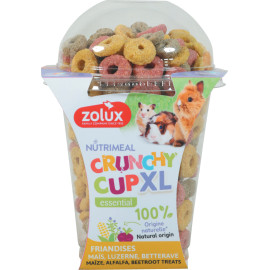 Pochoutka CRUNCHYCUP XL kukuř/řepa/vojtěška 170g Zolux