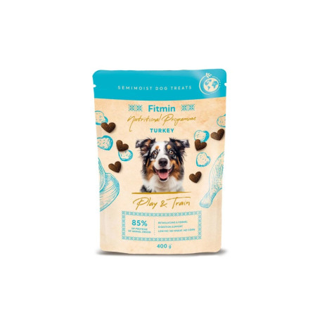 Pochoutka Fitmin NP Play and Train Turkey 400g