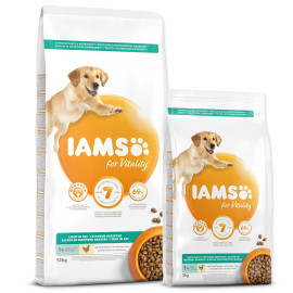 Krmivo IAMS Dog Adult Weight Control Chicken 12kg +DF Glow míček ZDARMA