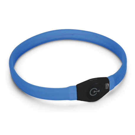 Obojek USB Visio Light LED nabíjecí 65cm modrý KAR