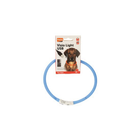 Obojek USB Visio Light LED nabíjecí 70cm modrý KAR