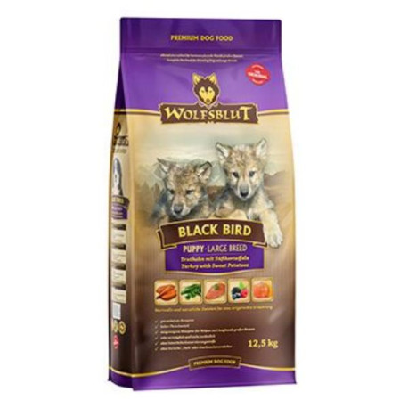 Wolfsblut Dog Large Breed Puppy Black Bird 12,5kg