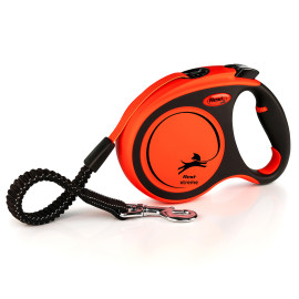 Vodítko FLEXI Xtreme L pásek 5m/65kg oranžová
