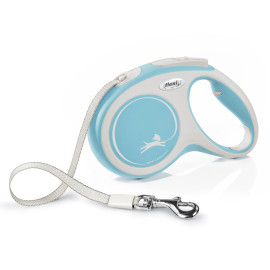 Vodítko FLEXI Comfort M pásek 5m/25kg sv.modrá NEW