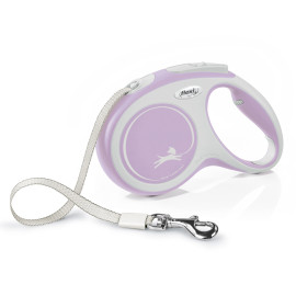 Vodítko FLEXI Comfort M pásek 5m/25kg růžová NEW