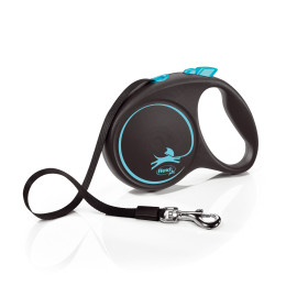 Vodítko FLEXI Black Design L pásek 5m/50kg modrá NEW