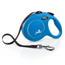 Vodítko FLEXI Classic NEW L pásek 5m/50kg modrá