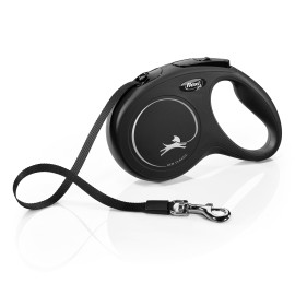 Vodítko FLEXI Classic New M pásek 5m/25kg černá