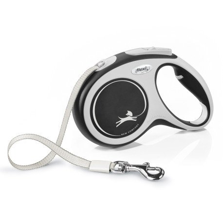 Vodítko FLEXI Comfort New M pásek 5m/25kg černá