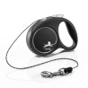 Vodítko FLEXI Black Design XS lanko 3m/8kg stříbrná