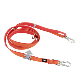 Vodítko Hurtta Multilong II jahodový 100-300cm/20mm
