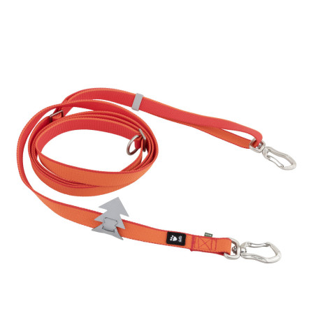 Vodítko Hurtta Multilong II jahodový 100-300cm/20mm
