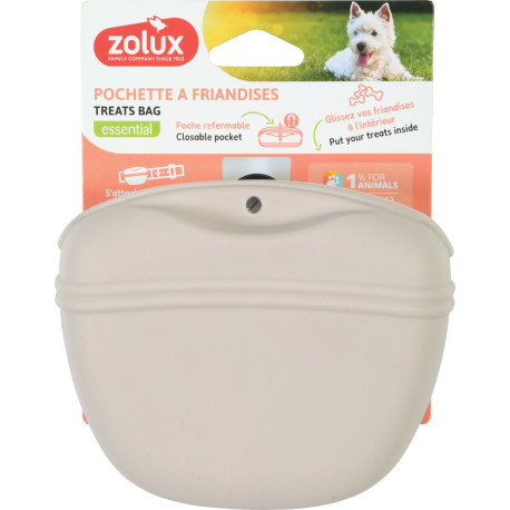 Kapsička na pamlsky SILIKON béžová Zolux