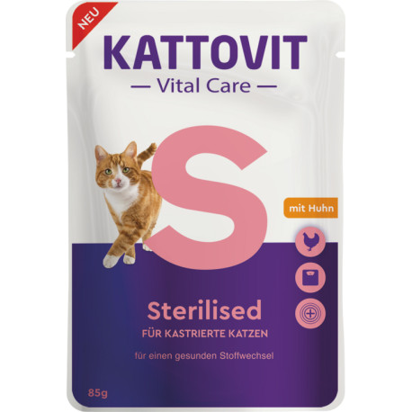 Kattovit Cat Vital Care Sterilized kuře kapsa 85g