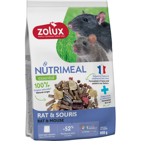 Krmivo pro krysy a myši NUTRIMEAL mix 850g Zolux