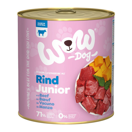 WOW konzerva Hovězí s dýní Junior 800g