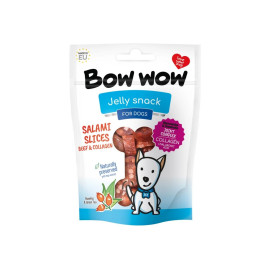 Bow wow poch. Salámová kolečka hovězí a kolagen 80g