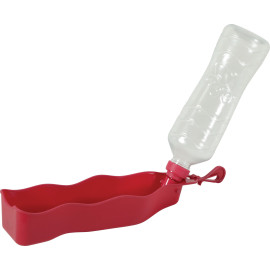 Lahev skládací BIVOUAK 450ml plast červená Zolux