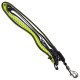 Vodítko Dog Fantasy USB LED nylonové běžecké vodítko zelené 2,5x180-250cm