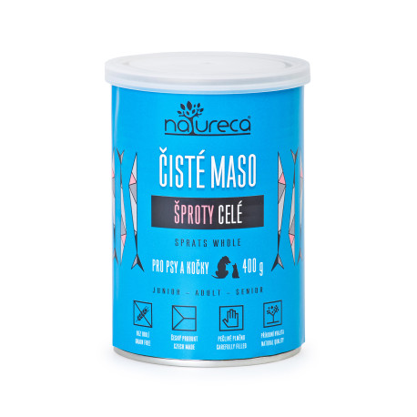 NATURECA konz. šproty celé pro kočky, pro psy 400g