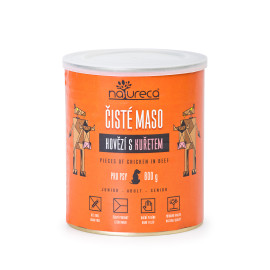NATURECA konz. hovězí s kuřetem pro psy 800g