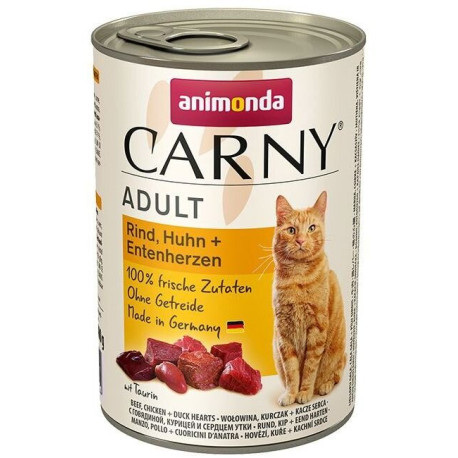 Animonda konz. kočka CARNY Adult hov/kuře/kachna 400g
